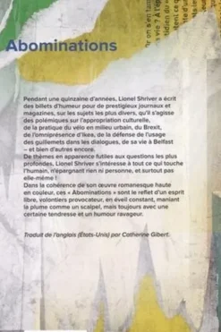 Abominations, Lionel Shriver