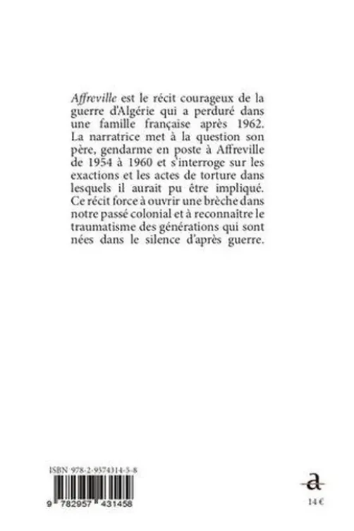 Affreville, Claire Tencin