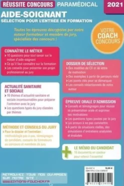 Aide-soignant. Sélection pour l'entrée en formation, Edition 2021, Jackie Pillard