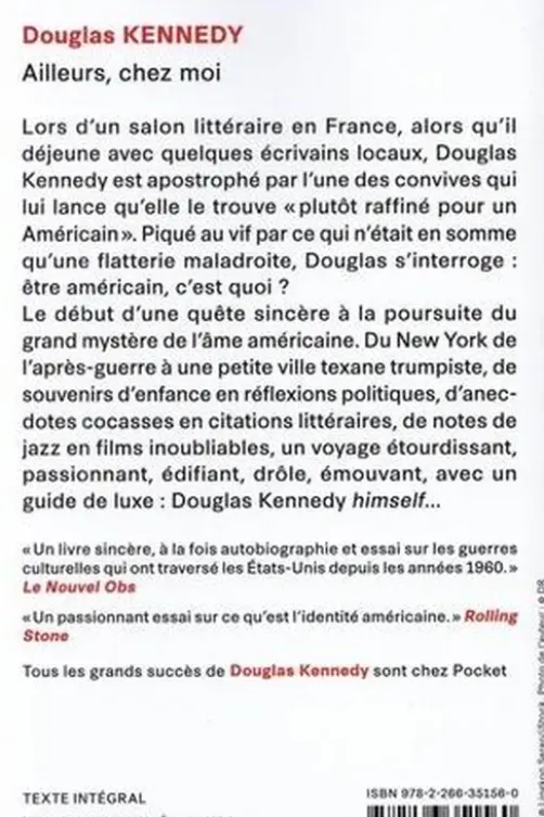 Ailleurs, chez moi, Douglas Kennedy