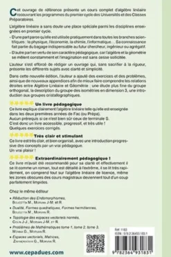 Algèbre linéaire. 4e édition, Joseph Grifone