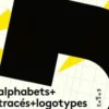 Alphabets + tracés + logotypes, Etienne Robial