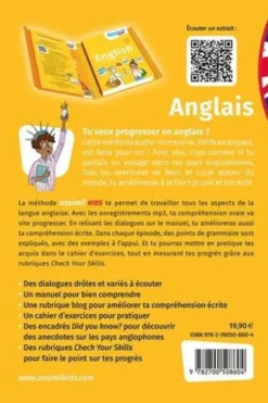 Anglais. La méthode audio-immersive pour les ados ! Avec 1 cahier d'exercices, Nolwena Monnier