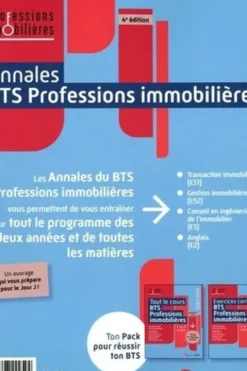 Annales BTS Professions immobilières 1re et 2e années. Edition 2023-2024, Patrice Battistini