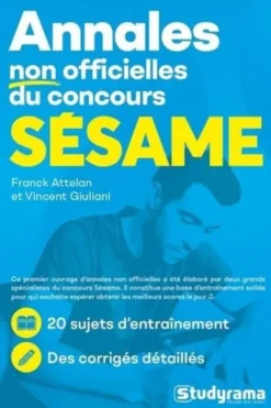 Annales non officielles du concours SESAME, Franck Attelan
