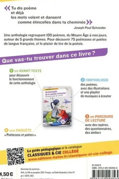 Anthologie de la poésie française. 100 poèmes du Moyen Age à nos jours, Blandine Cossa