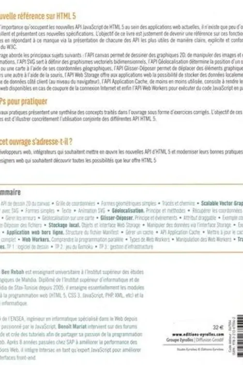 API HTML 5. Maitrisez le web moderne !, Hassen Ben Rebah