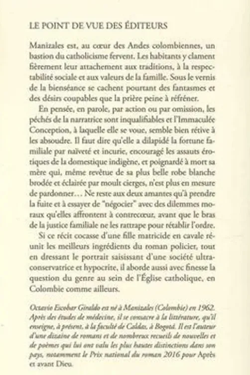 Après et avant Dieu, Octavio Escobar Giraldo