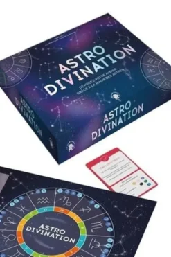 Astro Divination. Dévoilez votre avenir grâce à la magie des astres. Avec 1 plateau de jeu, 1 dé, 7 cartes Clé du Jeu, 30 cartes Nombres, 7 pions Planètes et 1 livret, Marc Neu