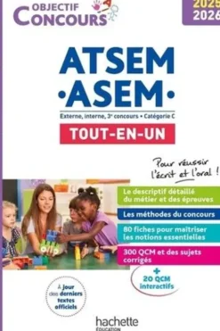 ATSEM-ASEM, Externe, interne, 3e concours, catégorie C. Tout-en-un, Edition 2025-2026, Françoise Gravouil