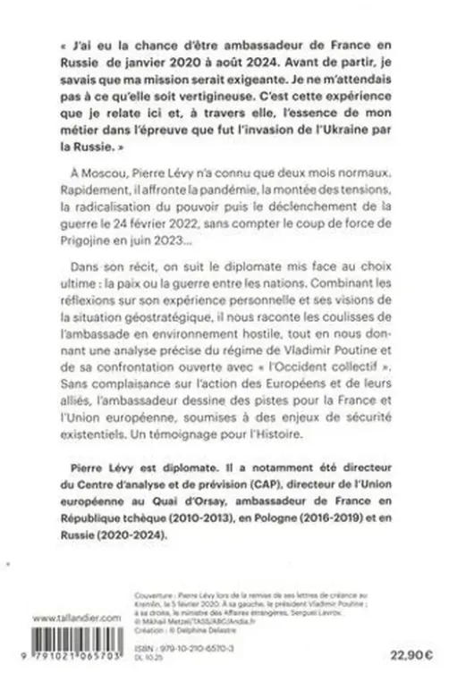 Au coeur de la Russie en guerre. Récit de l'ambassadeur de France, Pierre Lévy