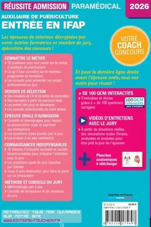 Auxiliaire de puériculture - Entrée en IFAP. Edition 2026, Jackie Pillard