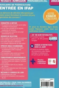 Auxiliaire de puériculture. Entrée en IFAP, Edition 2023, Jackie Pillard