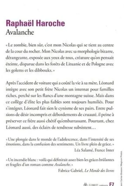 Avalanche, Raphaël Haroche