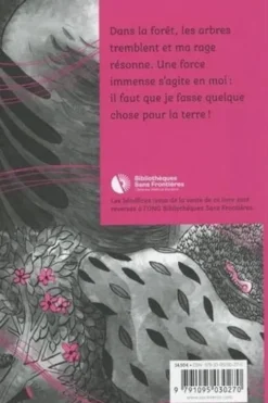 Avec une fleur rouge, Marjolaine Nadal