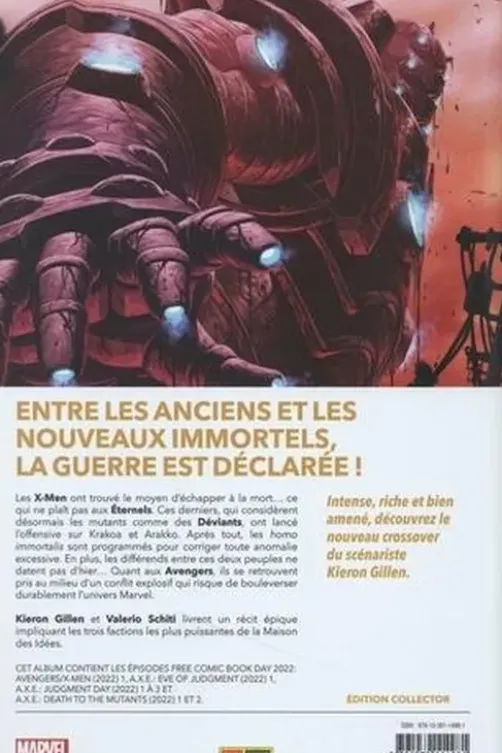 A.X.E.: Judgment Day Tome 1 . Edition collector, Kieron Gillen