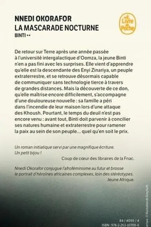 Binti Tome 2 : La mascarade nocturne, Nnedi Okorafor