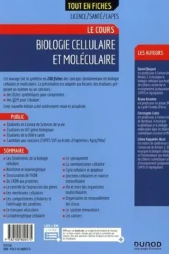 Biologie cellulaire et moléculaire. Tout le cours, 3e édition, Daniel Boujard