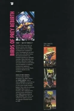 Birds of Prey Rebirth Tome 1 : Qui est Oracle ?, Julie Benson