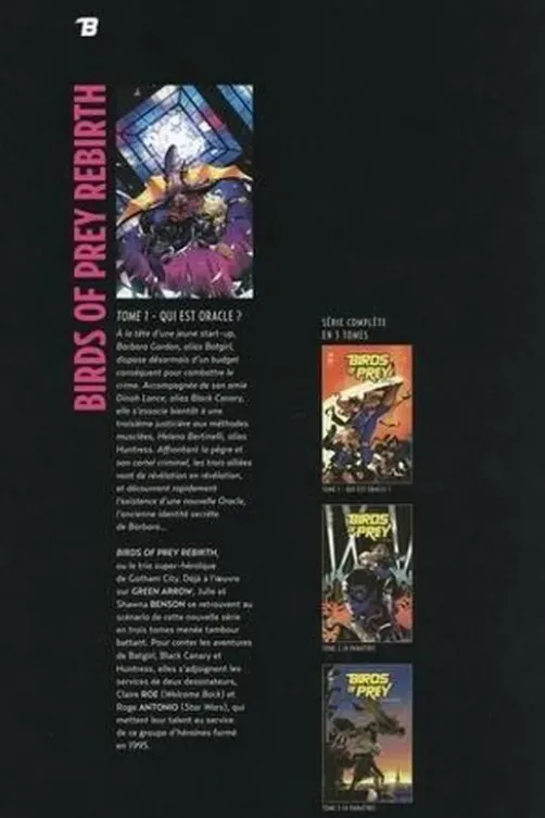Birds of Prey Rebirth Tome 1 : Qui est Oracle ?, Julie Benson
