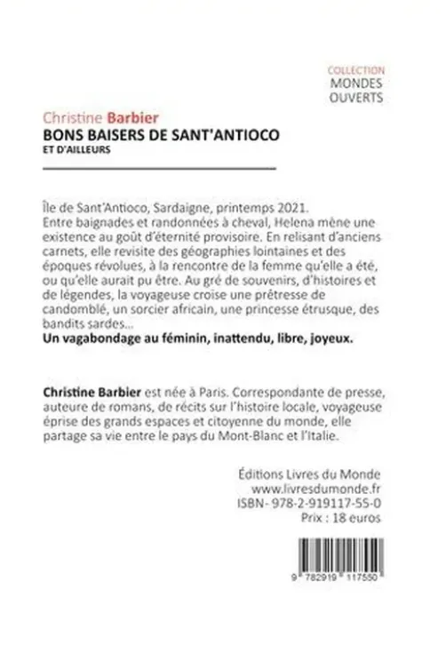 Bons Baisers de Sant'Antioco et d'ailleurs, Christine Barbier