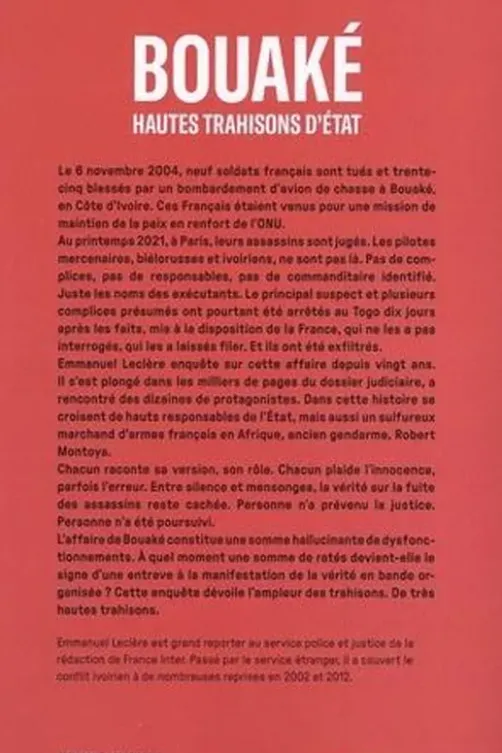 Bouaké . Hautes trahisons d'État, Emmanuel Leclère