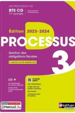 BTS CG 1re année Processus 3. Edition 2023, Gérard Antitomaso