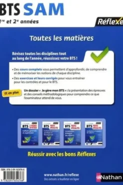 BTS SAM 1re et 2e années. Toutes les matières, Edition 2019, Marie-José Chacon Benito