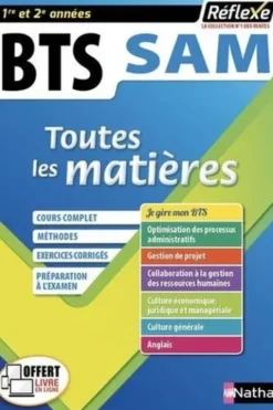 BTS SAM 1re et 2e années. Toutes les matières, Edition 2019, Marie-José Chacon Benito