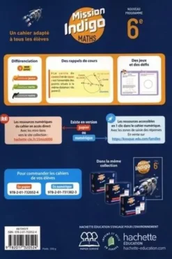 Cahier de Maths 6e Mission Indigo. Edition 2025, Christophe Barnet
