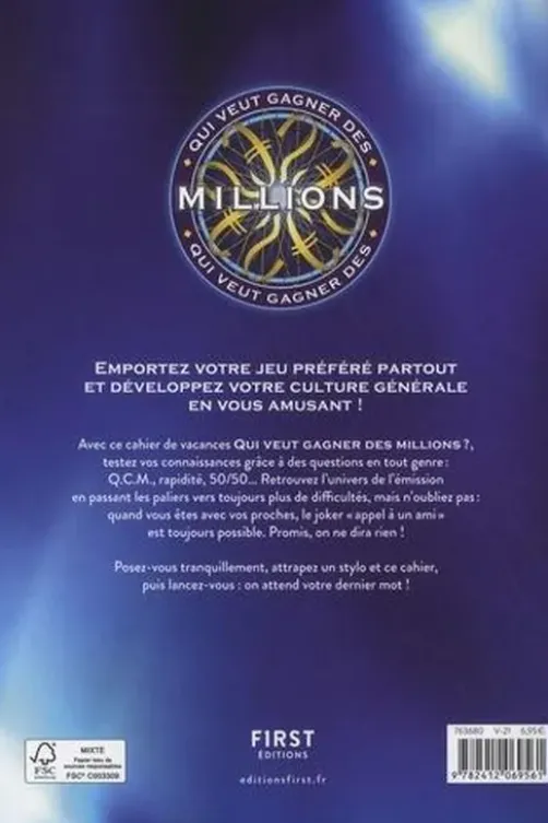 Cahier de vacances Qui veut gagner des Millions ?, Laure Boyer