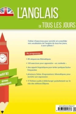 Cahier de vocabulaire Objectif B2 - Niveau indépendant. 45 séquences pour enrichir et consolider son anglais !, Pierre Couturier