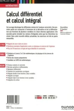 Calcul différentiel et calcul intégral. 2e édition, Noureddine El Jaouhari
