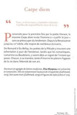 Carpe diem. L'art du bonheur selon les poètes de la Renaissance, Elsa Marpeau