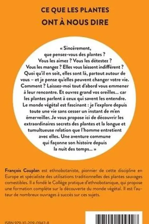 Ce que les plantes ont à nous dire, François Couplan