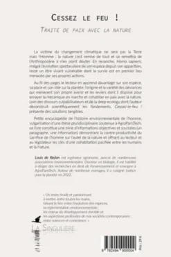 Cessez le feu ! Traité de paix avec la nature, Louis de Redon