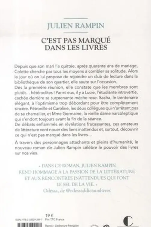 C'est pas marqué dans les livres, Julien Rampin