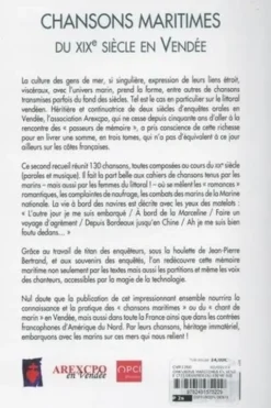 Chansons maritimes en Vendée. Oeuvres du XIXe siècle, Jean-Pierre Bertrand