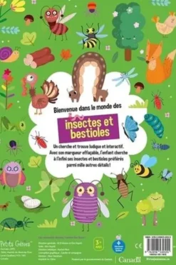 Cherche et trouve les insectes et bestioles. Avec 1 marqueur effaçable, Huynh Kim