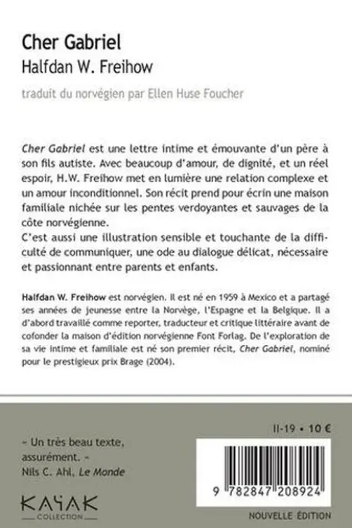 Cher Gabriel, Halfdan W. Freihow
