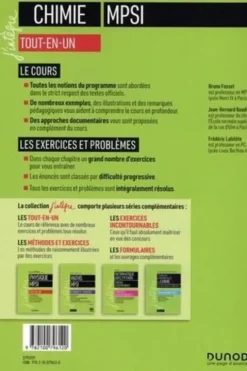 Chimie MPSI tout-en-un, Bruno Fosset