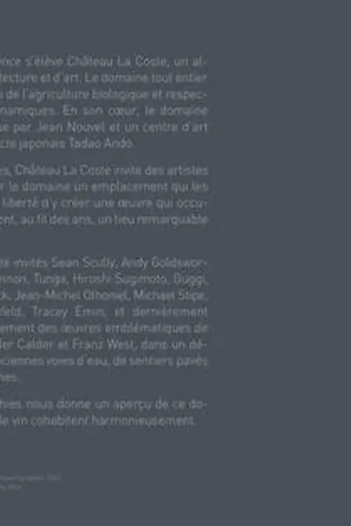 Château La Coste. 2e édition. Edition bilingue français-anglais, Mara McKillen