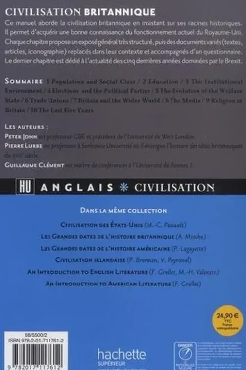 Civilisation britannique. 10e édition actualisée. Edition en anglais, Peter John