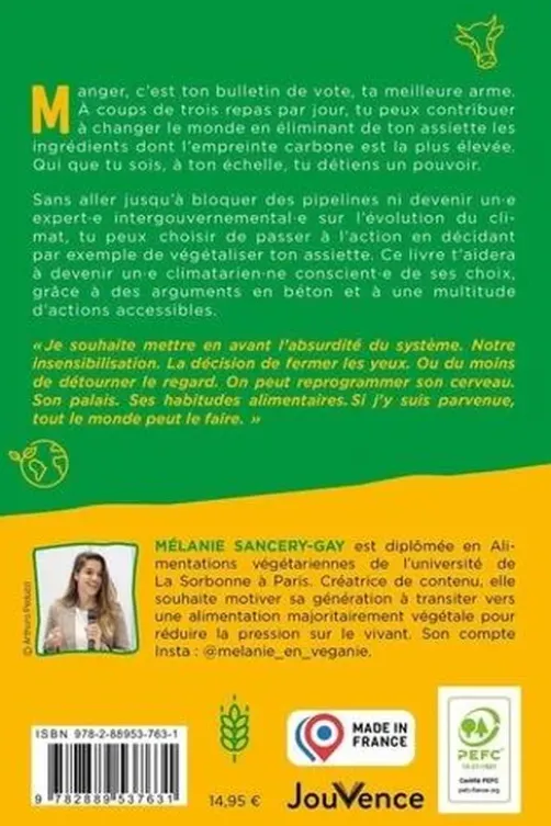 3, 2, 1... climatarien·ne. Réduis ton impact environnemental avec une alimentation végétale, Mélanie Sancery-Gay