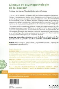 Clinique et psychopathologie de la douleur, Antoine Bioy