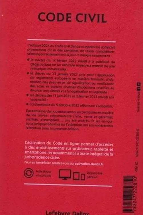 Code civil annoté. Edition 2024, Xavier Henry