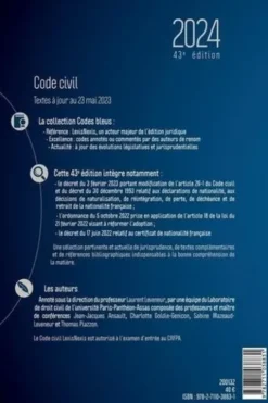 Code civil. Edition 2024, Laurent Leveneur