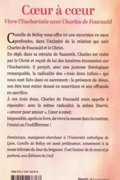 Coeur à coeur. Vivre l'eucharistie avec Charles de Foucauld, Camille de Belloy