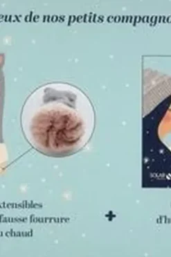 Coffret mains au chaud dans pattes de velours. Livret d'humour félin et moufles fourrées, Sophie Johnson