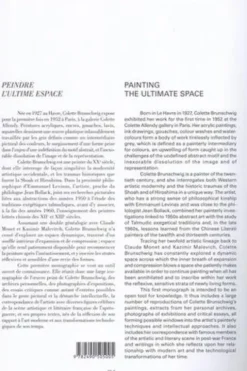 Colette Brunschwig. Peindre l'ultime espace, Edition bilingue français-anglais, Marjorie Micucci